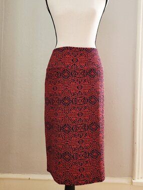 LuLaRoe Multicolored Tribal Designed Skirt Womens Size XLarge